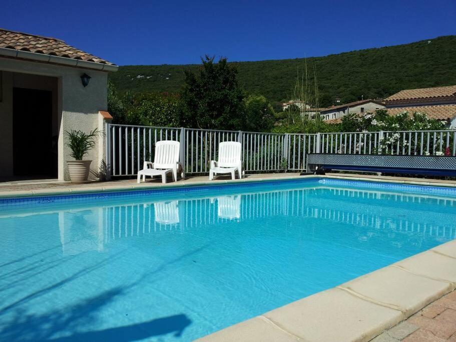 Cazilhac  Sud Cevennes - Maison Avec Piscine Privee -ヴィラ エクステリア 写真