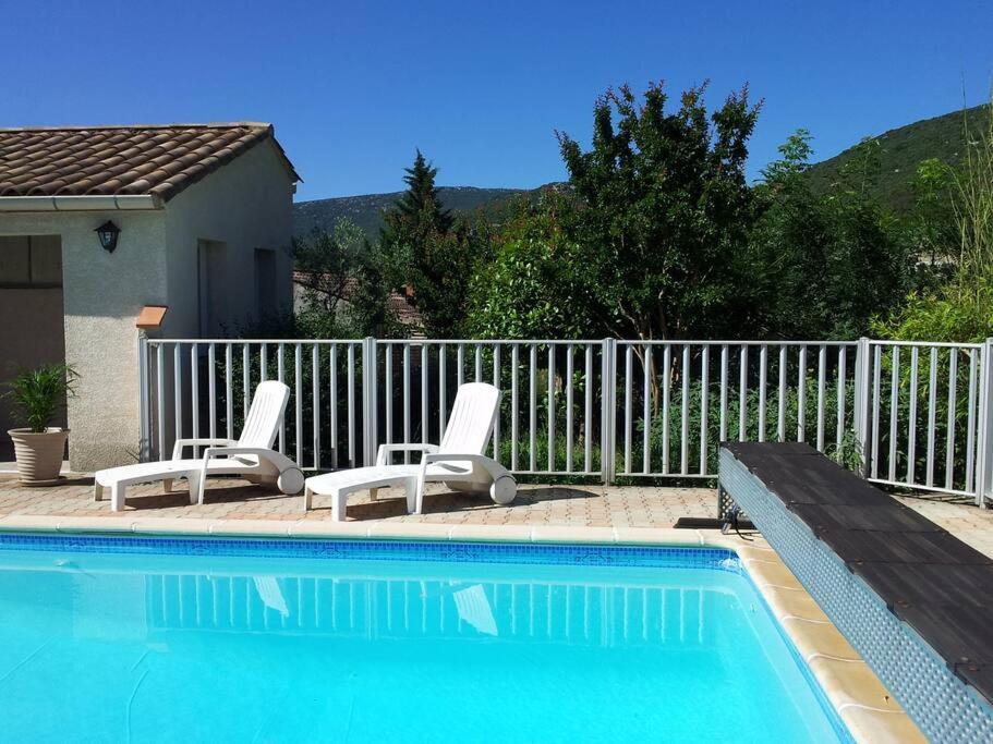 Cazilhac  Sud Cevennes - Maison Avec Piscine Privee -ヴィラ エクステリア 写真